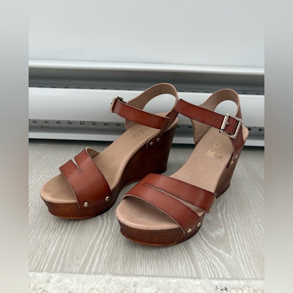 Aldo Shoes - Aldo Genuine Leather Wedge Sandals